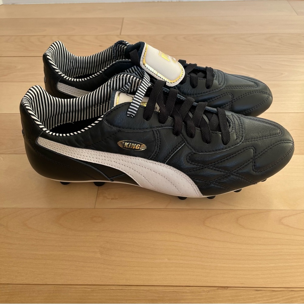 PUMA KING TOP STRIPE DI FG EURO 2016 Navy Blue Soccer Cleats - Picture 3 of 9
